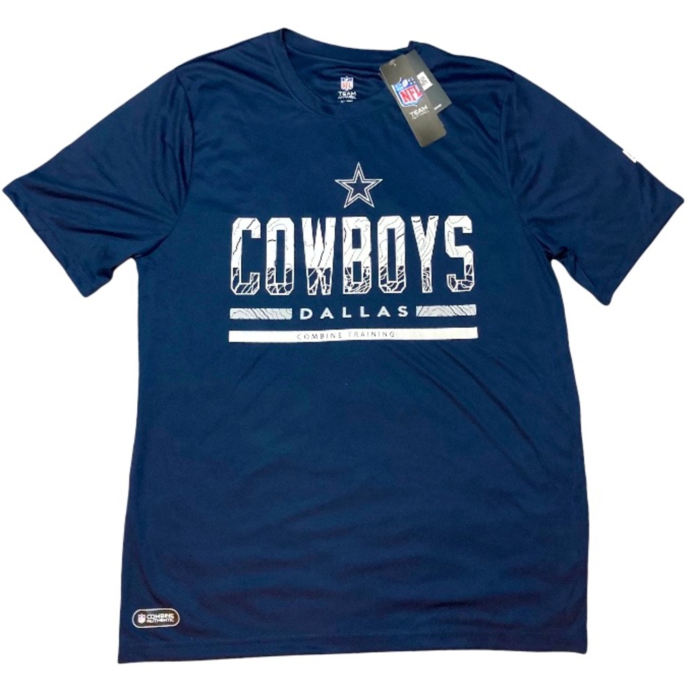NFL New Era Dallas Cowboys Navy Authentic Combine Training Men’s Shirt Large